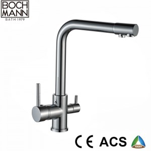 Black Color Kitchen Room Pure Water Tap and Brass Kitchen Mixer